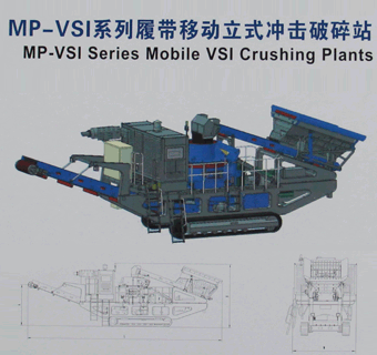 Crawler mobile impact crusher station